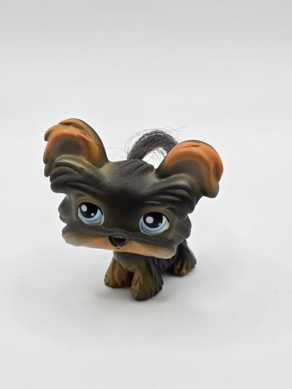 Littlest Pet Shop Yorkie Dog Blue Eyes #141 LPS 2004 Hasbro Authentic